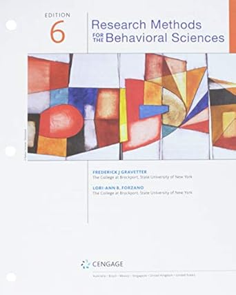 research methods f/behav sci text 1st edition frederick j gravetter ,lori ann b forzano 1337619558,