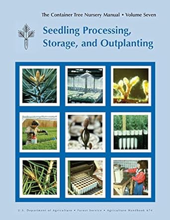 the container tree nursery manual volume 7 seedling processing storage and outplanting 1st edition thomas d