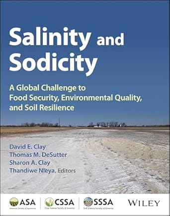 salinity and sodicity a growing global challenge to food security environmental quality and soil resilience
