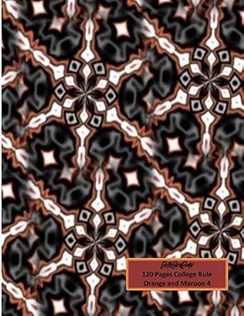 bethbirdbooks 120 pages college rule orange and maroon 4 1st edition bethbirdbooks 1087287170, 978-1087287171