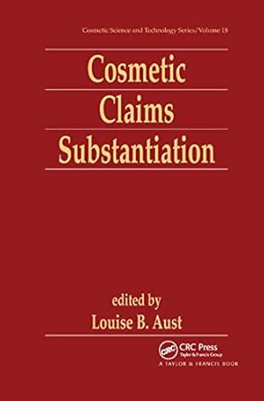 cosmetic claims substantiation 1st edition louise aust 0367400812, 978-0367400811