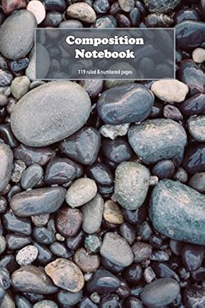 composition notebook smooth pebbles on a beach notebook or journal ideal for rock lovers and geologists girls