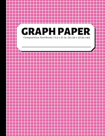 graph paper composition notebook 4x4 quad ruled graphing grid paper 100 pages hot pink 1st edition scribed