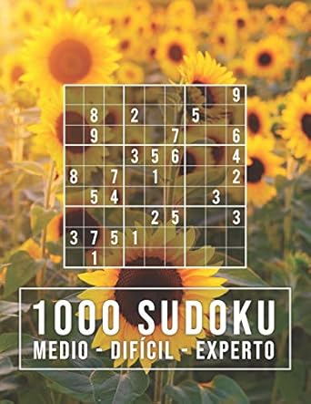 1000 sudoku medio dificil experto para adictos a los numeros 9x9 clasico puzzle rompecabeza de logica 1st