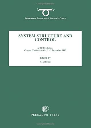system structure and control 1992 1st edition v strejc 0080420575, 978-0080420578