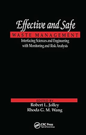 effective and safe waste management interfacing sciences and engineering with monitoring and risk analysis