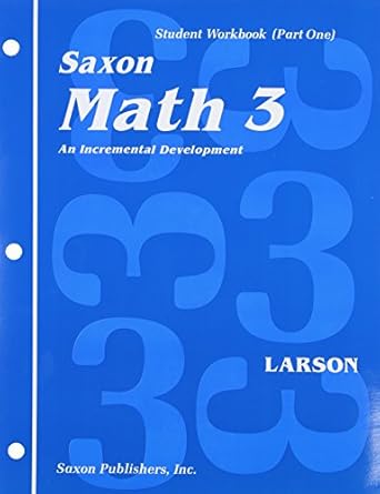 math 3 an incremental development set student workbooks part one and two plus flashcards 1st edition larson