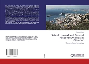 seismic hazard and ground response analysis in gibraltar themes in urban seismology 1st edition michael