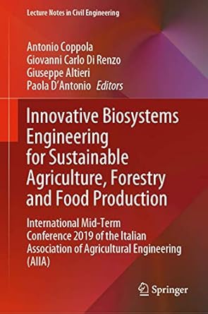 innovative biosystems engineering for sustainable agriculture forestry and food production international mid