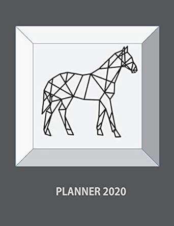 planner 2020 horse weekly planner calendar schedule views daily weekly and monthly organizer diary for horse