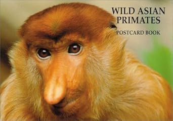 wild asian primates postcard book 1st edition art wolfe 1565548361, 978-1565548367