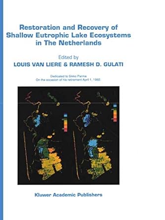 restoration and recovery of shallow eutrophic lake ecosystems in the netherlands proceedings of a conference