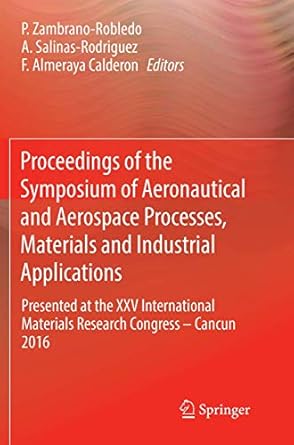 proceedings of the symposium of aeronautical and aerospace processes materials and industrial applications