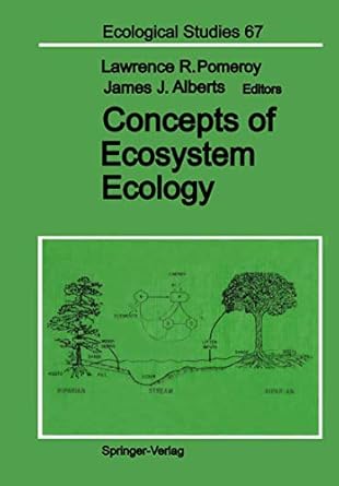 concepts of ecosystem ecology a comparative view 1st edition lawrence r pomeroy ,james j alberts ,j j alberts