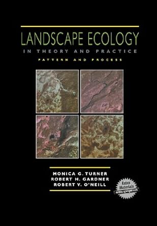 landscape ecology in theory and practice pattern and process 1st edition monica g turner ,robert h gardner