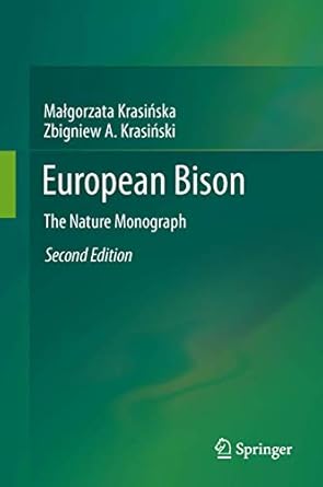 european bison the nature monograph 1st edition malgorzata krasinska ,zbigniew krasinski 364236554x,
