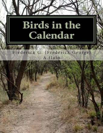 birds in the calendar 1st edition frederick g aflalo 1461187796, 978-1461187790