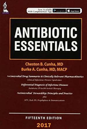antibiotic essentials 2017 1st edition burke a cunha ,cheston cunha 9385999079, 978-9385999079