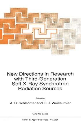 new directions in research with third generation soft x ray synchrotron radiation sources 1st edition a s