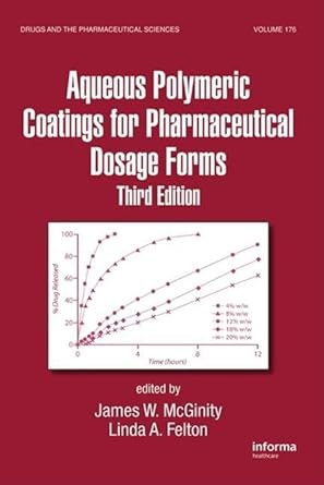 aqueous polymeric coatings for pharmaceutical dosage forms 1st edition linda a felton ,james w mcginity