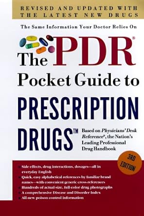 the pdr pocket guide to prescription drugs 1st edition physician's desk reference 0671025856, 978-0671025854