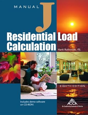 residential load calculation manual j 1st edition hank rutkowski ,air conditioning contractors of america