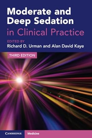 moderate and deep sedation in clinical practice 1st edition urman 1009233319, 978-1009233316