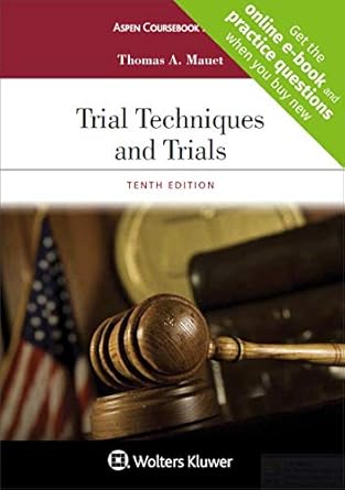 trial techniques and trials + website companion 1st edition thomas a mauet 1454886536, 978-1454886532