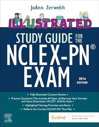 illustrated study guide for the nclex pn exam 1st edition joann zerwekh edd msn rn 0443110352, 978-0443110351