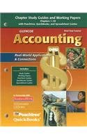 glencoe accounting first year course chapter study guides and working papers chapters 1 29 1st edition mcgraw