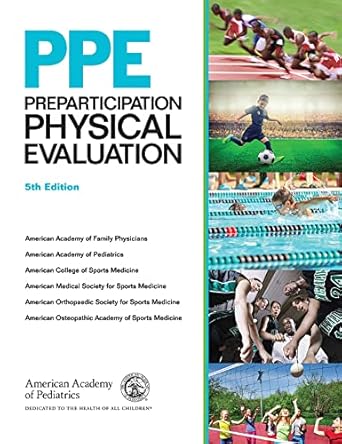 ppe preparticipation physical evaluation 1st edition american academy of family physicians ,american academy