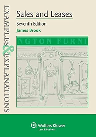 examples and explanations sales and leases 1st edition james brook 1454833939, 978-1454833932