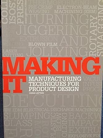 making it manufacturing techniques for product design 1st edition chris lefteri 1856695069, 978-1856695060