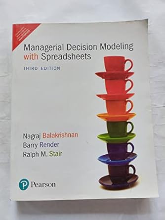 managerial decision modeling with spreadsheets 1st edition balakrishnan 9332518211, 978-9332518216