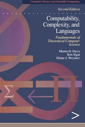 computability complexity and languages fundamentals of theoretical computer science 1st edition martin davis