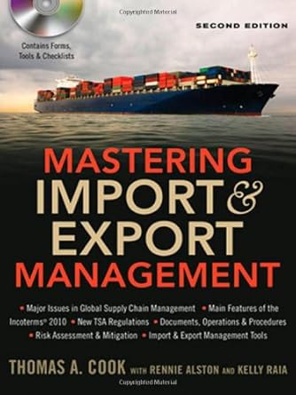 mastering import and export management 1st edition thomas a cook ,rennie alston ,kelly raia 0814420265,