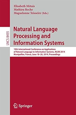 natural language processing and information systems 19th international conference on applications of natural