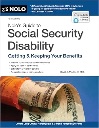 nolos guide to social security disability getting and keeping your benefits 1st edition m d morton, david a ,