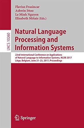 natural language processing and information systems 22nd international conference on applications of natural