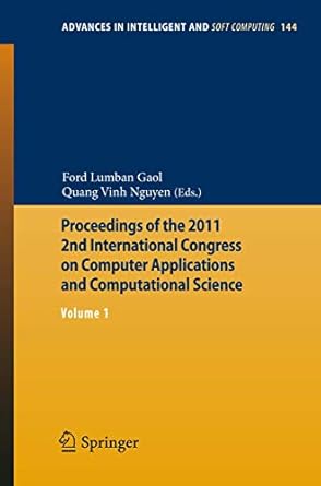 proceedings of the 2011 2nd international congress on computer applications and computational science volume