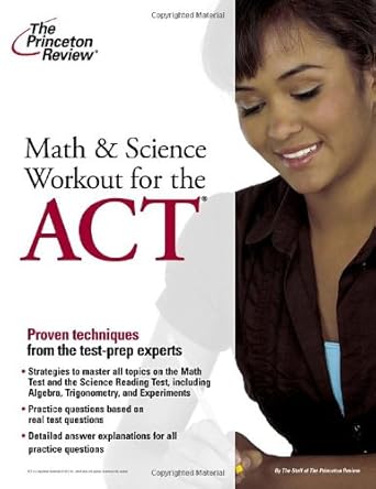 math and science workout for the act 1st edition princeton review 0375428089, 978-0375428081