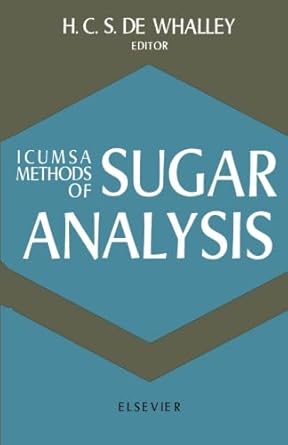 icumsa methods of sugar analysis official and tentative methods recommended by the international commission