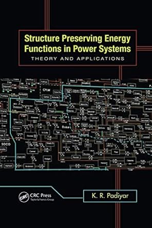 structure preserving energy functions in power systems theory and applications 1st edition k r padiyar