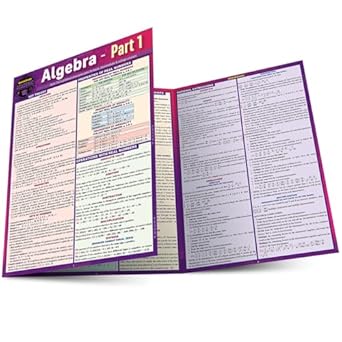 algebra part 1 a quickstudy laminated reference guide 1st edition s b kizlik ,llc expolog 1423251105,