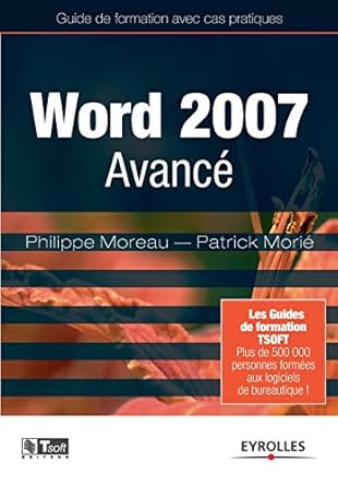 word 2007 avance 1st edition philippe moreau ,patrick morie 2212122152, 978-2212122152
