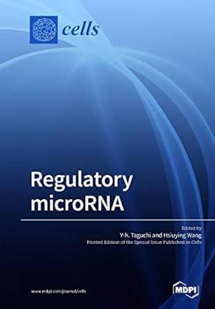 regulatory microrna 1st edition y h taguchi ,hsiuying wang 3038977683, 978-3038977681