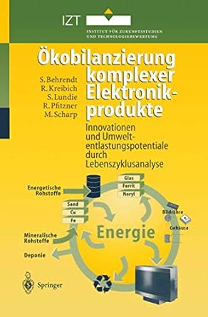 okobilanzierung komplexer elektronikprodukte innovationen und umweltentlastungspotentiale durch