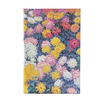 monets chrysanthemums midi dot grid hardcover journal 176pg 120gsm by paperblanks monet s chrysanthemums
