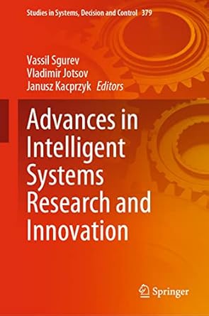 advances in intelligent systems research and innovation 1st edition vassil sgurev ,vladimir jotsov ,janusz