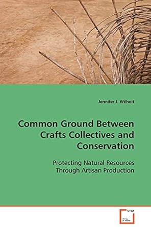 common ground between crafts collectives and conservation protecting natural resources through artisan